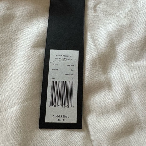 Marc Jacobs Cream Triangle Bra with Colorful Accents - Picture 3 of 6